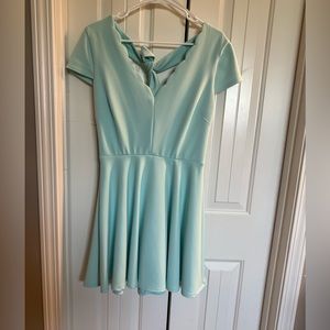 Mint blue dress